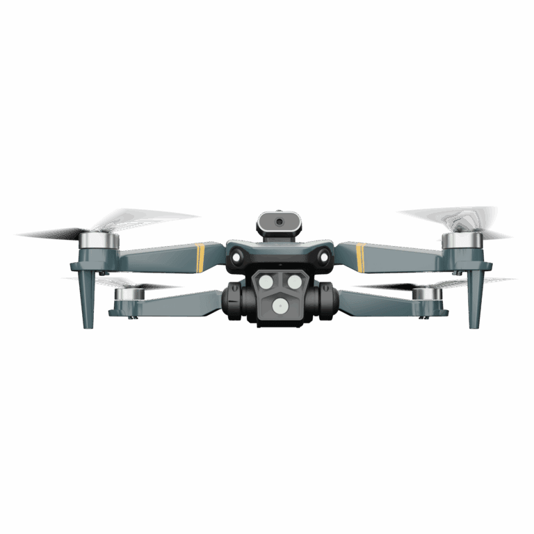 Beginner drone for kids flying in park.