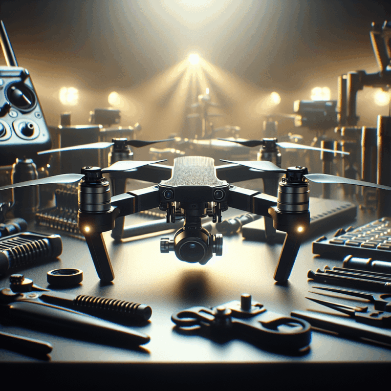 A selection of innovative drone accessories showcasing various enhancements for an improved flying experience.