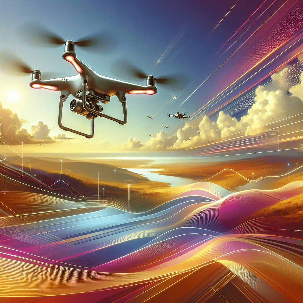 Aerial Videography capture of the Memaero AeroCam Pro drone flying over a scenic landscape with stable flight and crystal-clear video.