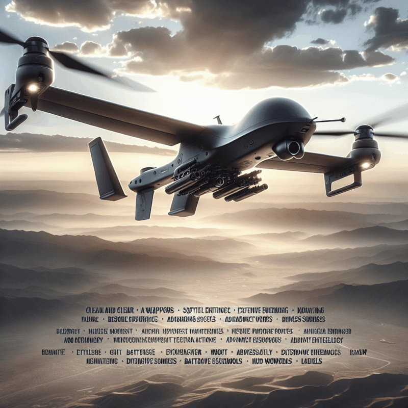 A high-performance aero drone in mid-flight during sunset, showcasing enhanced drone flight time with advanced battery technology.