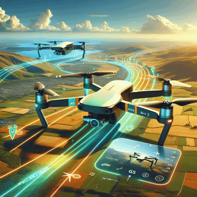 Drone GPS Accuracy comparison between Aero 3 Lite and Aero 2 in real-time flight over landscapes showing waypoint tracking strength.