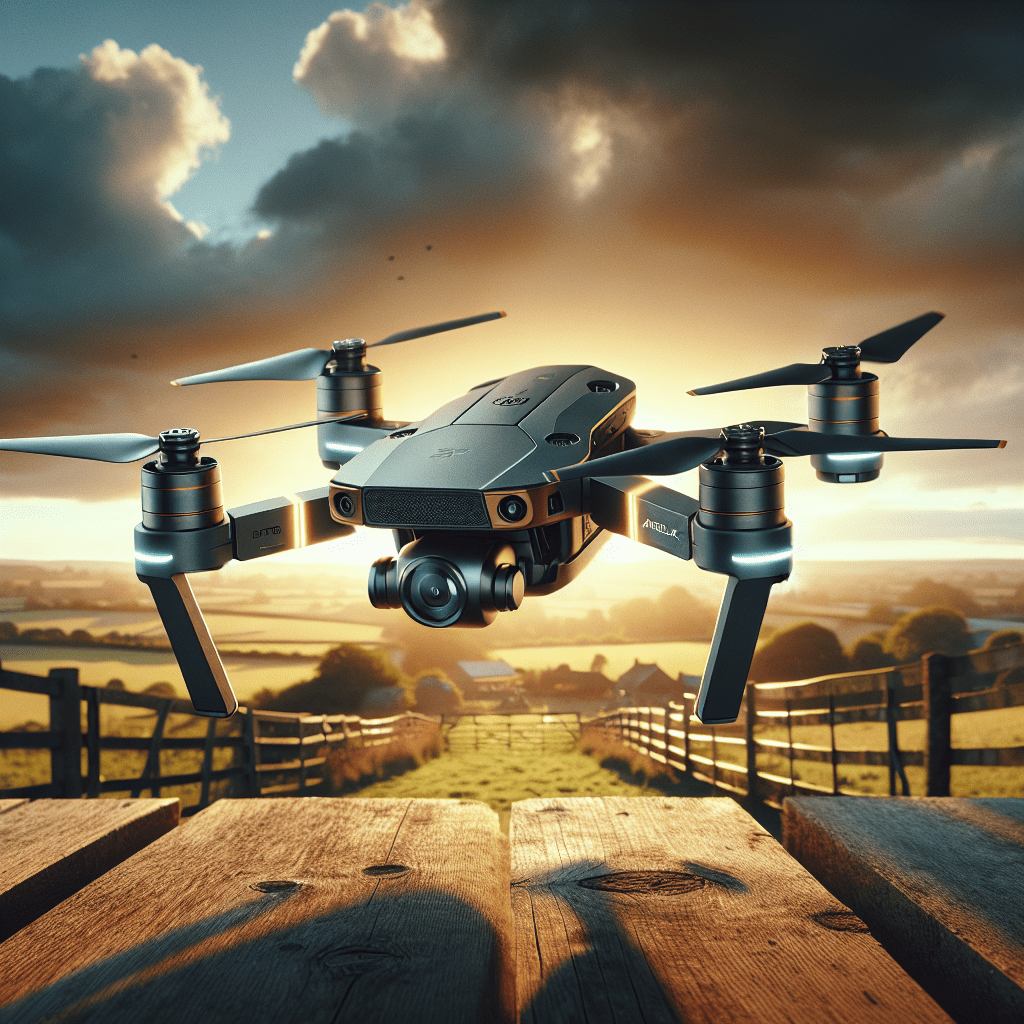 Foldable Drones UK selection with AeroFlex and rivals in scenic UK countryside, demonstrating portability, design, and affordability.