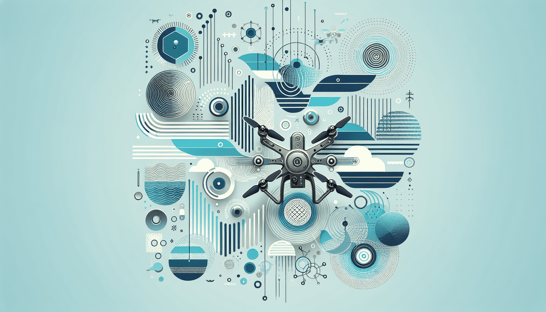 Illustration of the Aero 1 Lite drone hovering low over grass in a UK city park, symbolizing legal and beginner-ready flight.