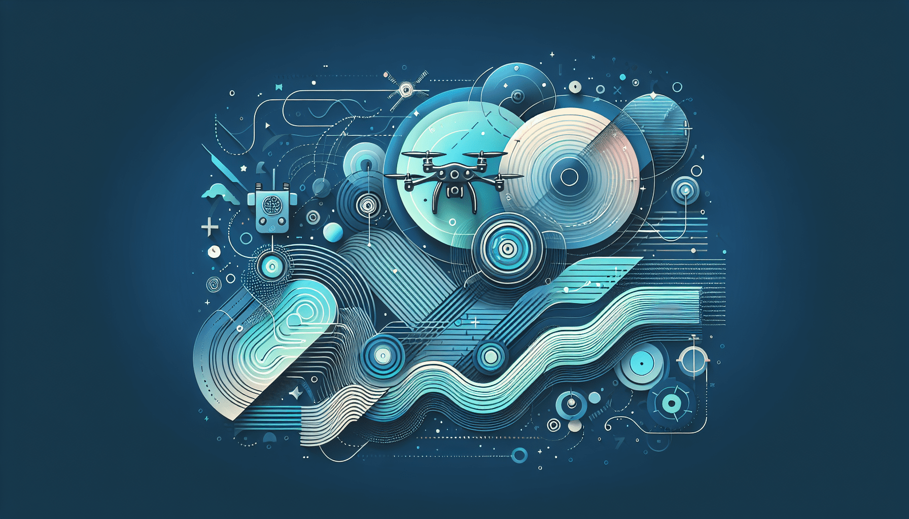 Illustration showing advanced battery upgrade embedded in a drone, enhancing drone flight endurance.