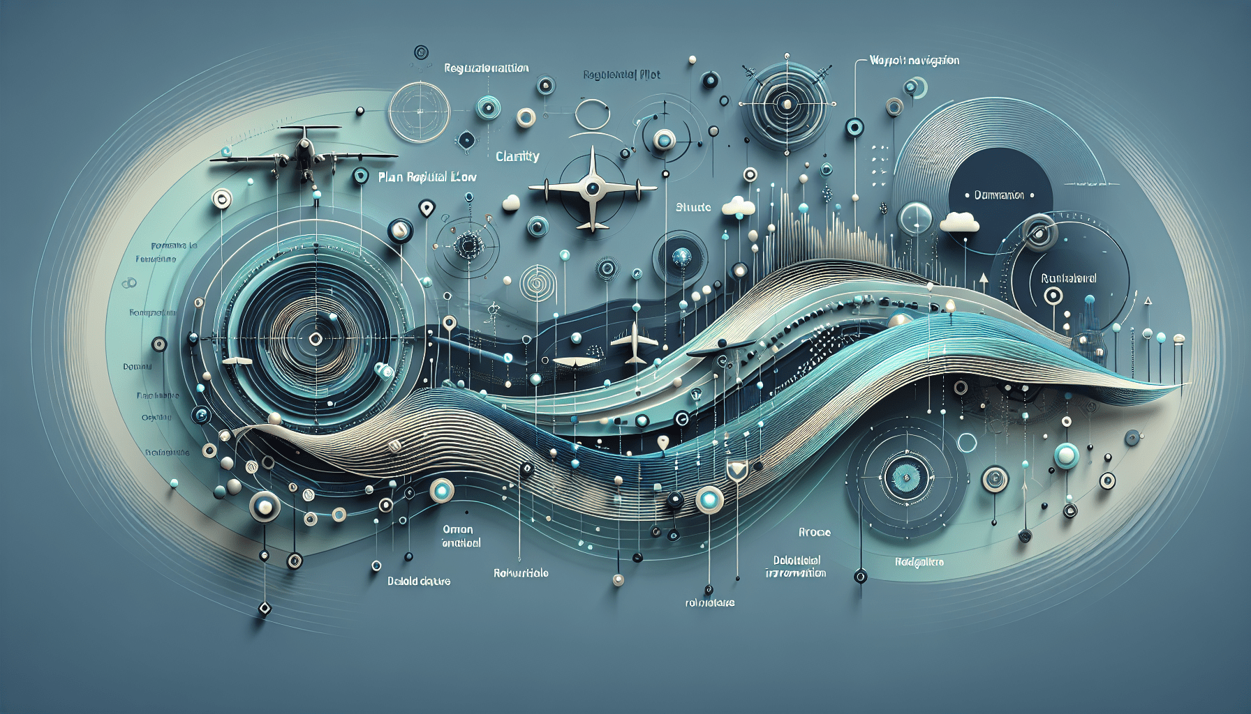 Visual representation of Waypoint Navigation setup using Aero 3 Lite drone and app in countryside flight route scenario.