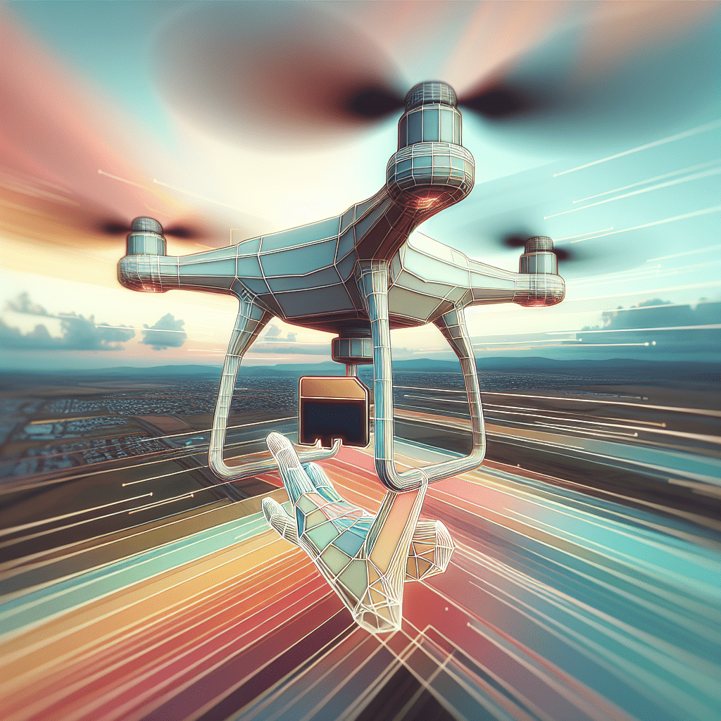 Aero 3 Lite drone capturing scenic 4K footage while a user inserts a high-speed micro SD card for 4K video storage