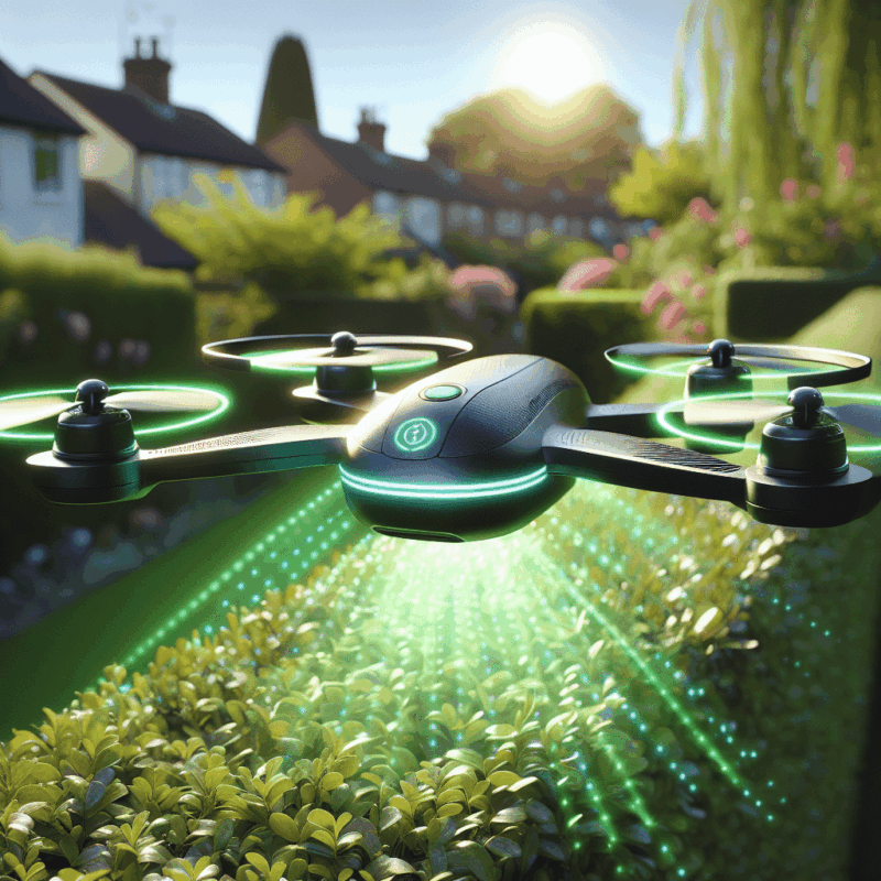 Aero 3 Lite safety smart drone avoiding crash with sensors in a vivid garden flight scene