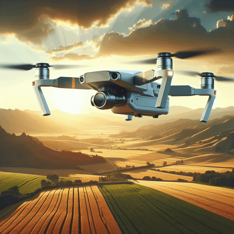 Aero3 Lite camera settings optimized for 4K photography showing a sharp drone image over scenic terrain with manual white balance.