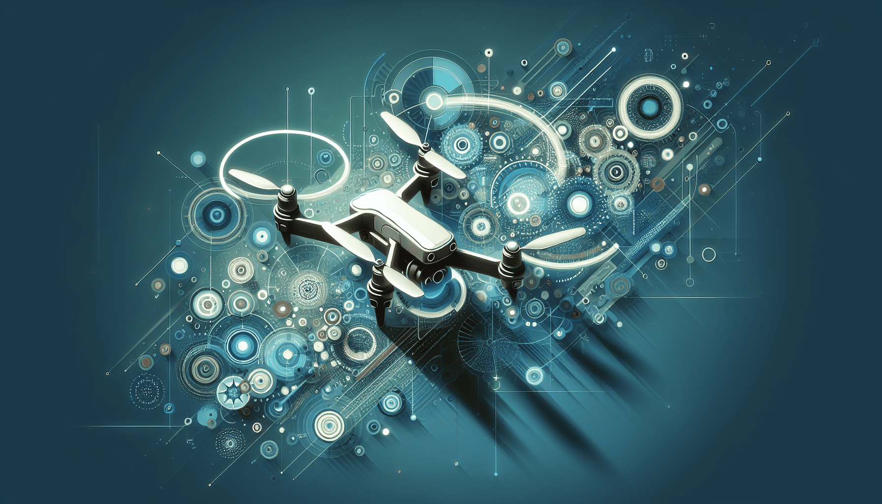 Visual concept of budget 4k drone uk showcasing Aero3 Lite flying over UK fields with controls and app integration