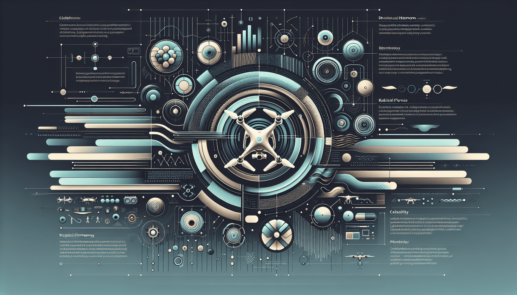 Infographic showing best budget drone features for UK aerial photography like camera, battery life and GPS support.