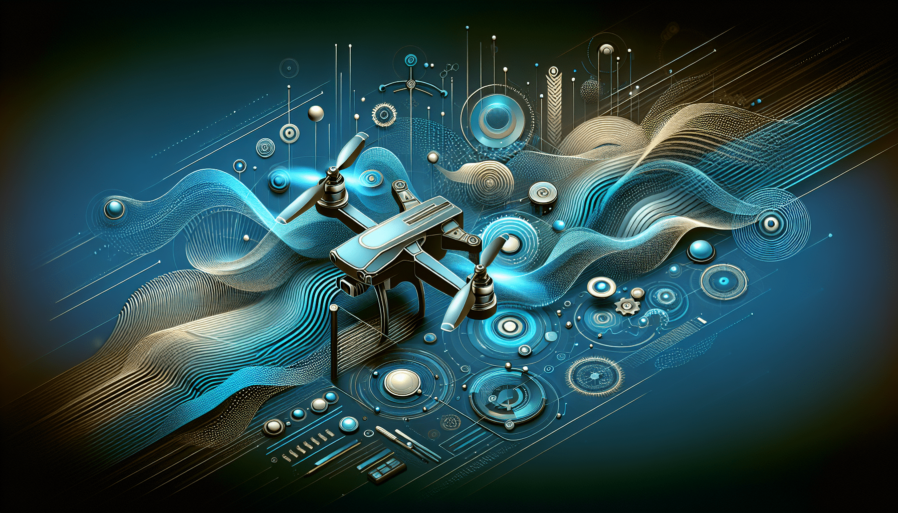 Graphic illustrating key points of drone 2-year warranty coverage with icons for protection, accident, and safety tips.