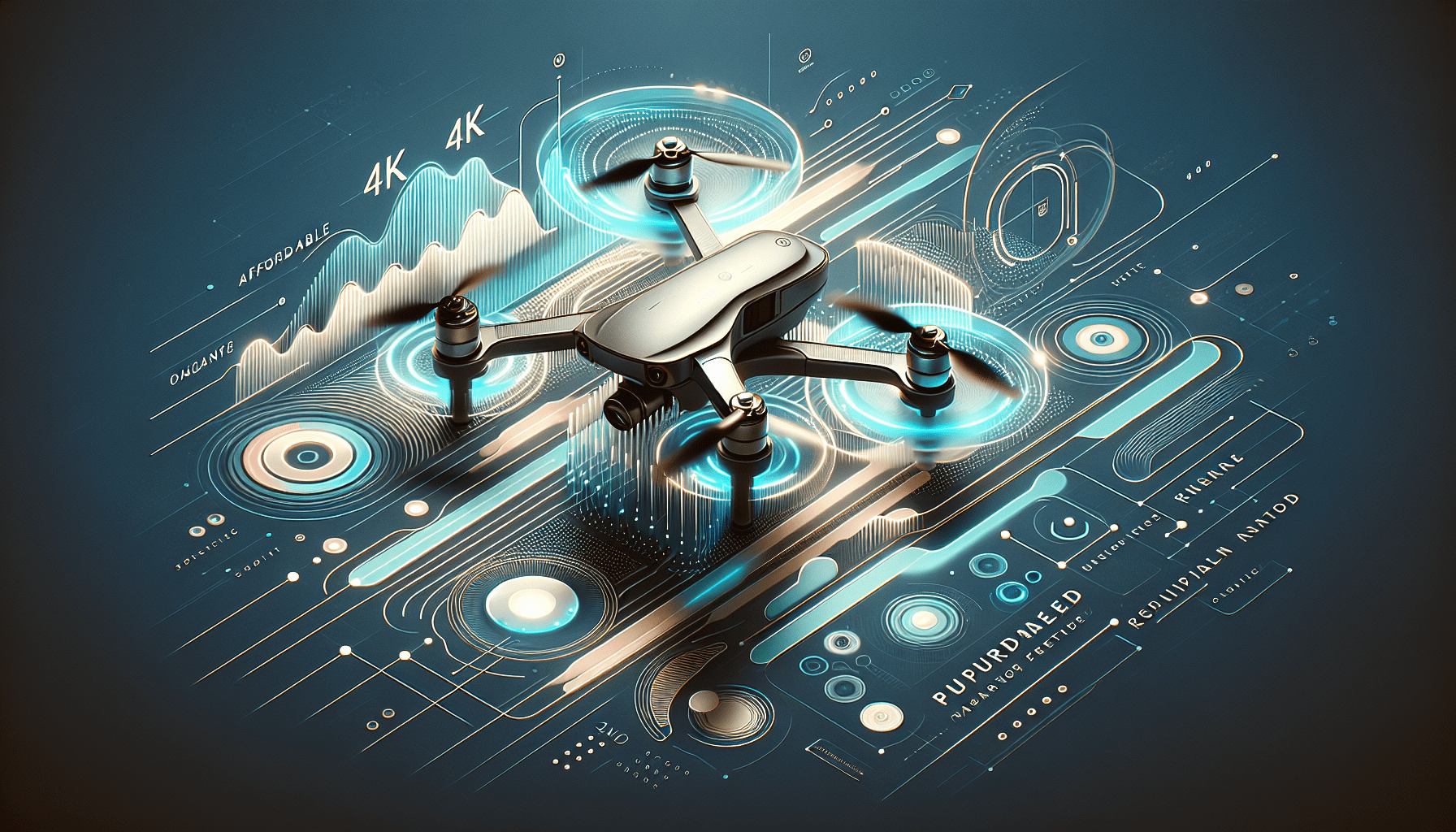 Explainer illustration of Aero3 Lite as a 4K drone solution in the UK budget drone market for beginners and families.