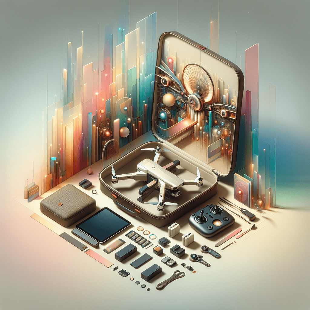 Compact Aero3 Lite drone packed in a carry-on case with checklist items like batteries, controller, and memory card — packing travel drone tips.