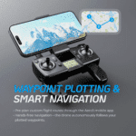 Aero3 Lite drone following cyclist using GPS Follow-Me mode