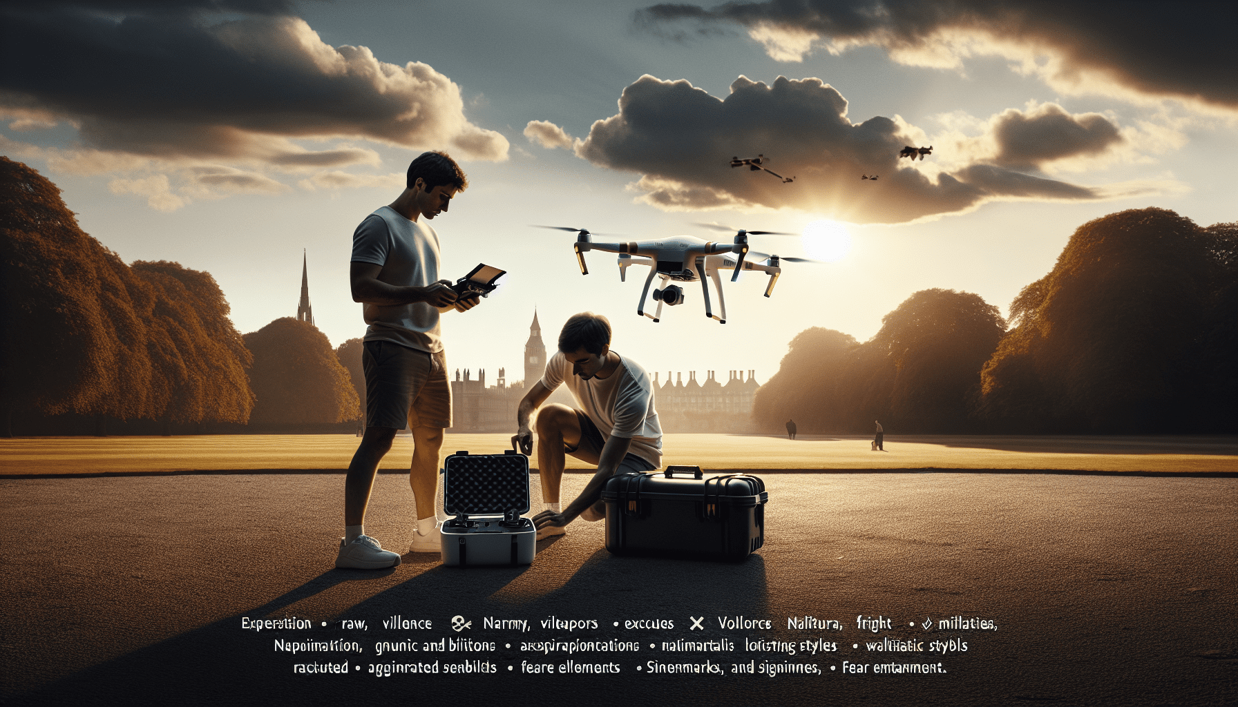 A new drone pilot flying Aero 3 Lite in park while packing away Aero 1 Lite, symbolising upgrade choice in drone use.